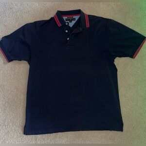 Tommy Hilfiger Dark Blue Polo Golf Shirt MEDIUM